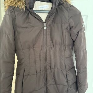 Calvin Klein Women's Chocolate Puffer Coat